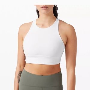 Lululemon Energy Bra High Neck Long Line Rib